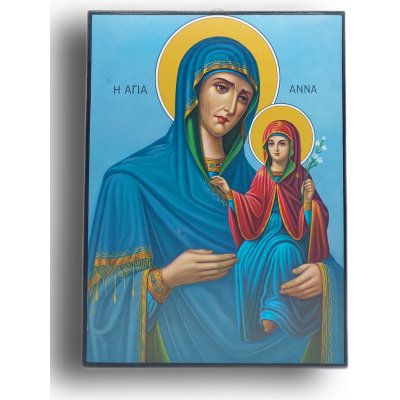 Ikona Svaté Anny s Pannou Marií, Symbol Mateřství a Svatosti – Hledejceny.cz