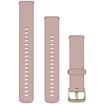 Garmin Quick Release 18mm, silikonový Dust rose, Soft Gold přezka 010-13256-03 – Zboží Živě