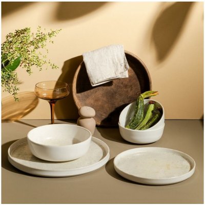 Asir Jídelní sada béžová porcelán 667PRS1131 24 ks – Zboží Mobilmania