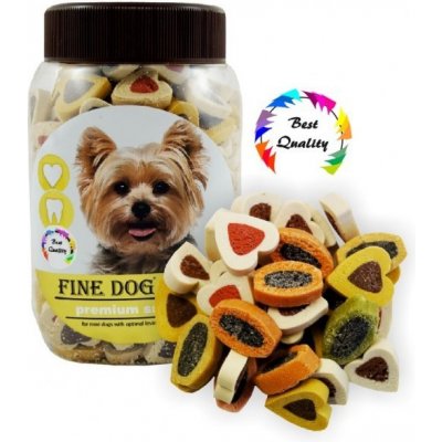 FINE DOG MINI Srdíčka Soft Mix 280 g