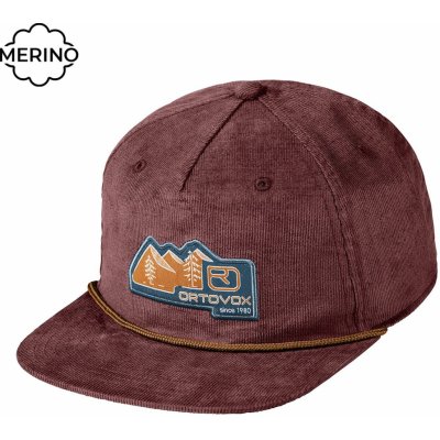 Ortovox Vintage Badge Cap červená Winetasting – Hledejceny.cz