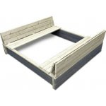 EXIT Toys Pískoviště XL s krytem Exit Aksent – Zboží Dáma