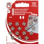 Kovová patentka 9mm stříbrná 15ks vel. 1 – Zboží Dáma