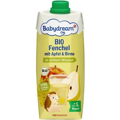 Babydream BIO ovocný nápoj fenykl jablko a hruška 500 ml – Sleviste.cz