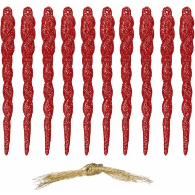 SPRINGOS Rampouchy 12,5cm červené sada 10ks vánoční ozdoby CA1432-XG – Hledejceny.cz