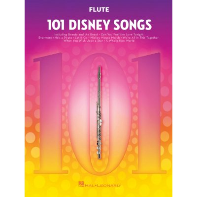 Walt Disney Noty pro flétny 101 Disney Songs
