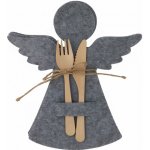 Home Styling Collection Plstěná kapsa na příbor ve tvaru anděla, 22 x 20 cm šedá – Hledejceny.cz
