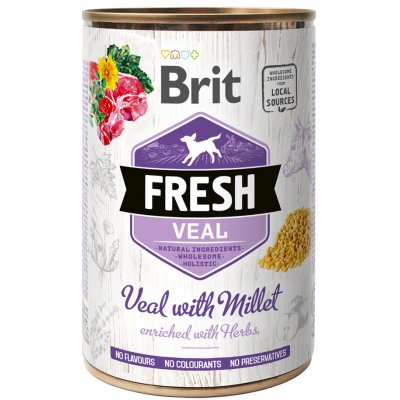 VAFO Praha Brit Fresh -; Veal with millet 400 g