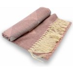 Krumlovanka šál Cashmere Sensation vzorovaný starorůžový extra jemný P-72645-VIEUX ROSE – Sleviste.cz