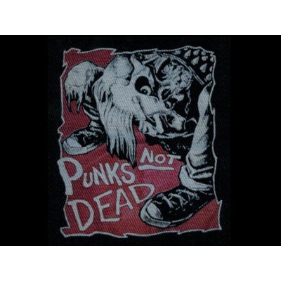 Nášivka PUNK´S NOT DEAD fuck – Zboží Dáma