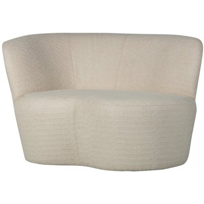 Woood Stone 112 cm levá bílá bouclé – Zboží Dáma