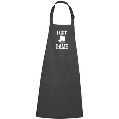 Dobrý Triko Zástěra s potiskem I got game Antracitová – Hledejceny.cz