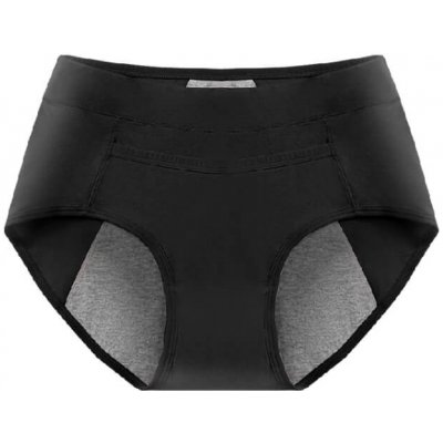 Discreet Menstruační kalhotky z bavlny s přední kapsičkou pro náhradní vložku černé – Zboží Mobilmania