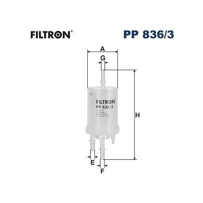 Palivový filtr FILTRON PP 836/3 – Zboží Mobilmania