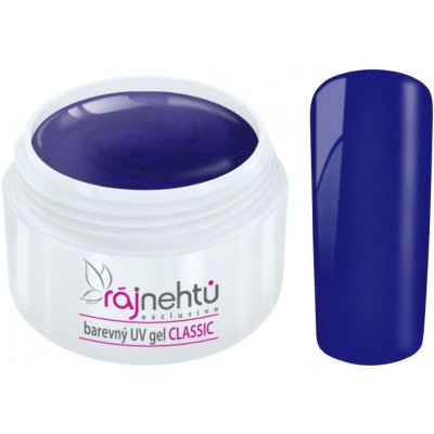 Ráj nehtů Barevný UV gel Classic Blue 5 ml – Zboží Dáma