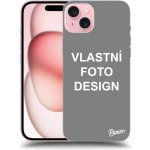 Pouzdro Picasee silikonové Apple iPhone 15 - Vlastní design/motiv černé – Zboží Mobilmania