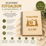 Svatební fotoalbum Hory | Dřevěné personalizované album A5 – Sleviste.cz