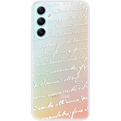 Pouzdro iSaprio - Handwriting 01 Samsung Galaxy A34 5G bílé