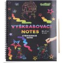 Škrabací Vyškrabovací notes duhový 10 listů