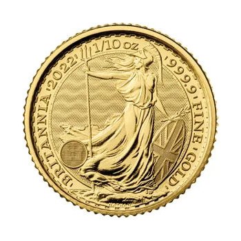 The Royal Mint 10 Pounds Britannia 1/10 oz