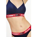 Tommy Jeans bralette Lift podprsenka modrá