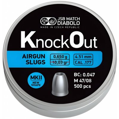 Diabolky JSB Knockout Slugs 177 MKII 4,51 mm 500 ks – Zbozi.Blesk.cz