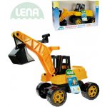 Lena Bagr žlutočerný Giga Trucks plast 70 cm – Sleviste.cz