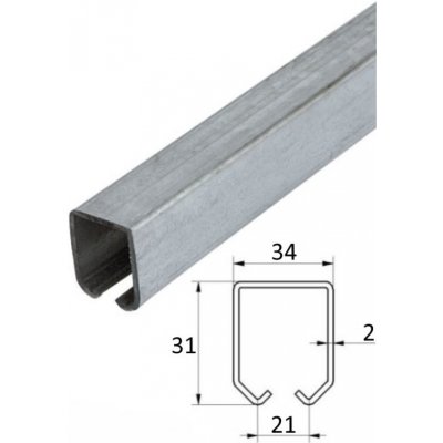 Profil PICCOLO 34x31x2mm pozinkovaný Rozměry: 3m