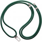 Luxusní šňůrka na mobil TopQ Royal Silver tmavě zelená 6 mm 128811 – Zboží Živě