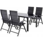 LIVARNO Sada hliníkového zahradního nábytku Houston/Toronto, 5dílná, šedá – Zboží Mobilmania