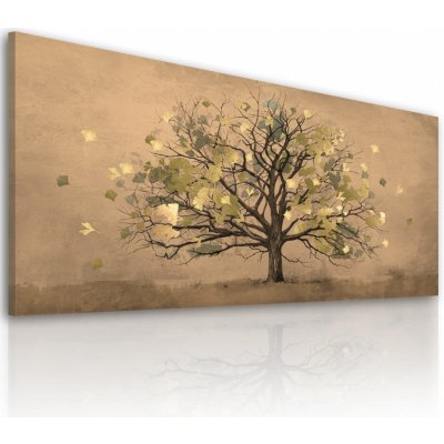 Obraz na plátně BROWN TREE různé rozměry Ludesign ludesign obrazy: 120x50 cm – Zbozi.Blesk.cz