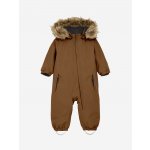 Dětská teplá zimní kombinéza s umělou kožešinou Color Kids hnědá Nuthatch – Zboží Dáma