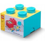 LEGO® úložný box 25 x 25 x 18 cm azurová – Zboží Dáma