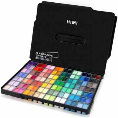 Himi kvašové barvy Twin Cup Gouache Set 112 barev Black Edition – Zboží Dáma