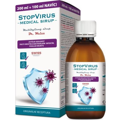 Dr.Weiss STOPVIRUS Medical sirup sirup pro posílení imunity 300 ml