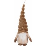 H&L Vánoční skřítek Pixie 12x12x42cm, pruhovaná čepice ANM222370 – Hledejceny.cz
