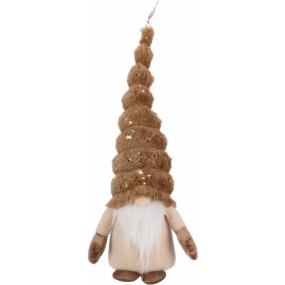 H&L Vánoční skřítek Pixie 12x12x42cm, pruhovaná čepice ANM222370 – Hledejceny.cz