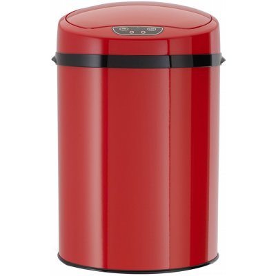 Echtwerk nerezový EW-BE-0259 kancelář/koupelna/kosmetika 9 l s IR SENZOREM INOX odpadkový koš barva: červená