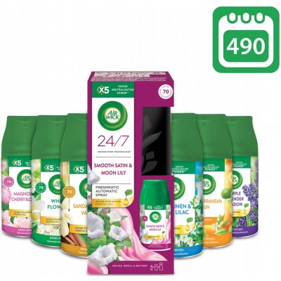 Air wick Freshmatic vůně na celý rok, strojek + 7 x 250ml náhradní náplň – Zboží Dáma