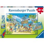 Ravensburger 050895 Piráti 2 x 24 dílků – Zbozi.Blesk.cz