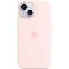 Pouzdro a kryt na mobilní telefon Apple iPhone 15 Silicone Case MagSafe Light Pink MT0U3ZM/A