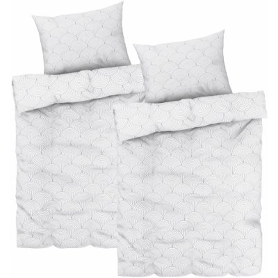 Livarno home povlečení z mikrovláknitého saténu geometrický vzor 140x200 70x90 – Zboží Dáma