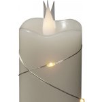 Konstsmide 1826-190 LED svíčka z vosku bílá teplá bílá (Ø x v) 50 mm x 178 mm s 3D efektem, se spínačem – Hledejceny.cz