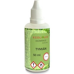 Ecoliquid ANTIVIRAL dezinfekce na ruce - viry, bakterie, plísně 50 ml kapátko Vůně: Tymián