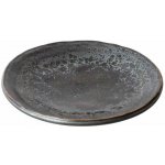 MIJ Dezertní talíř BLACK PEARL 13 cm černá keramika – Zboží Mobilmania