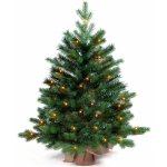 LAALU Vánoční stromek v květináči s LED osvětlením - jedle BERNARD, 60 cm – Sleviste.cz