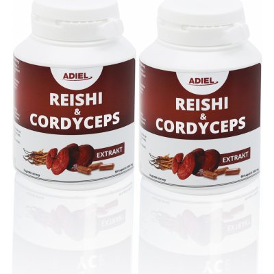 Adiel Reishi & Cordyceps 2 x 90 kapslí – Hledejceny.cz