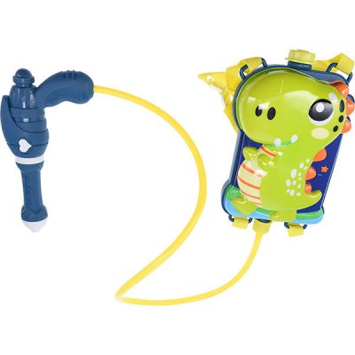 H&L Vodní pistole s batohem AquaFun dinosaurus zelený 21 cm – Zboží Dáma