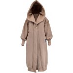 Střih PDF dámská dlouhá mikina z počesané teplákoviny Brooke-56-60 – Zboží Dáma