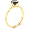 Prsteny Savicki zásnubní prsten The Journey žluté zlato černý diamant TJ R2 SZCD Z